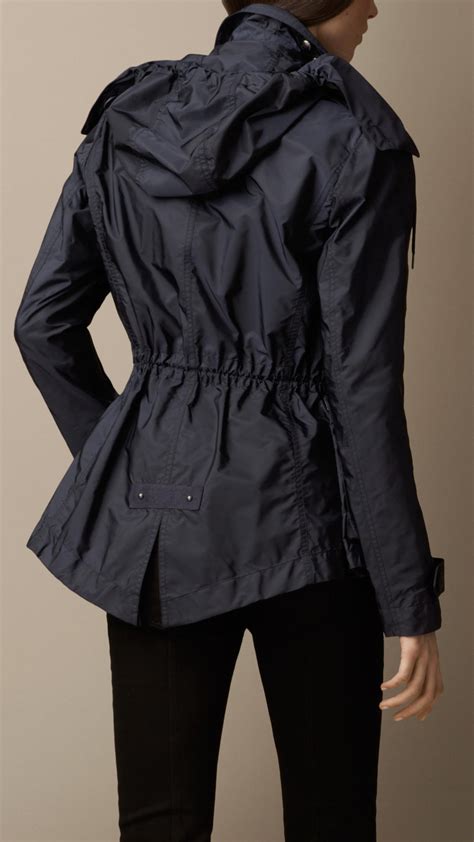 burberry light weight blazer blue|burberry hooded jacket women's.